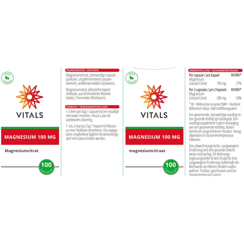 Vitals magnesium citraat 100 mg, foto 4