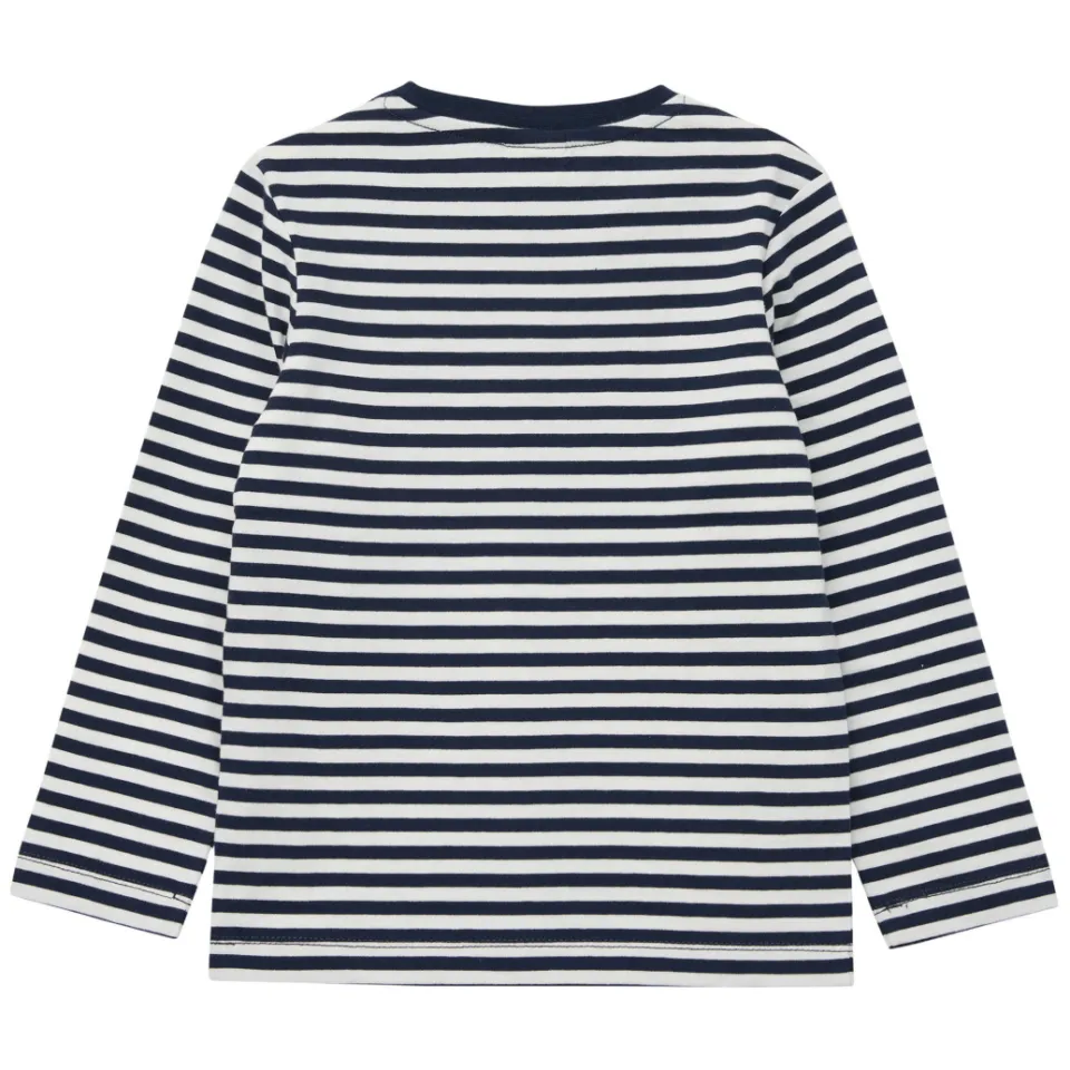 S.Oliver gestreepte longsleeve donkerblauw donkerblauw/wit, foto 3