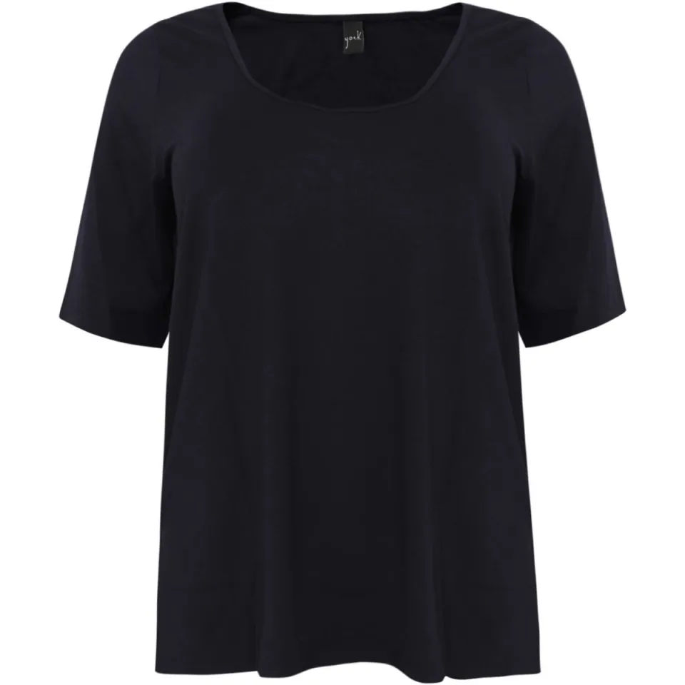Yoek A-lijn t-shirt donkerblauw blauw, foto 3