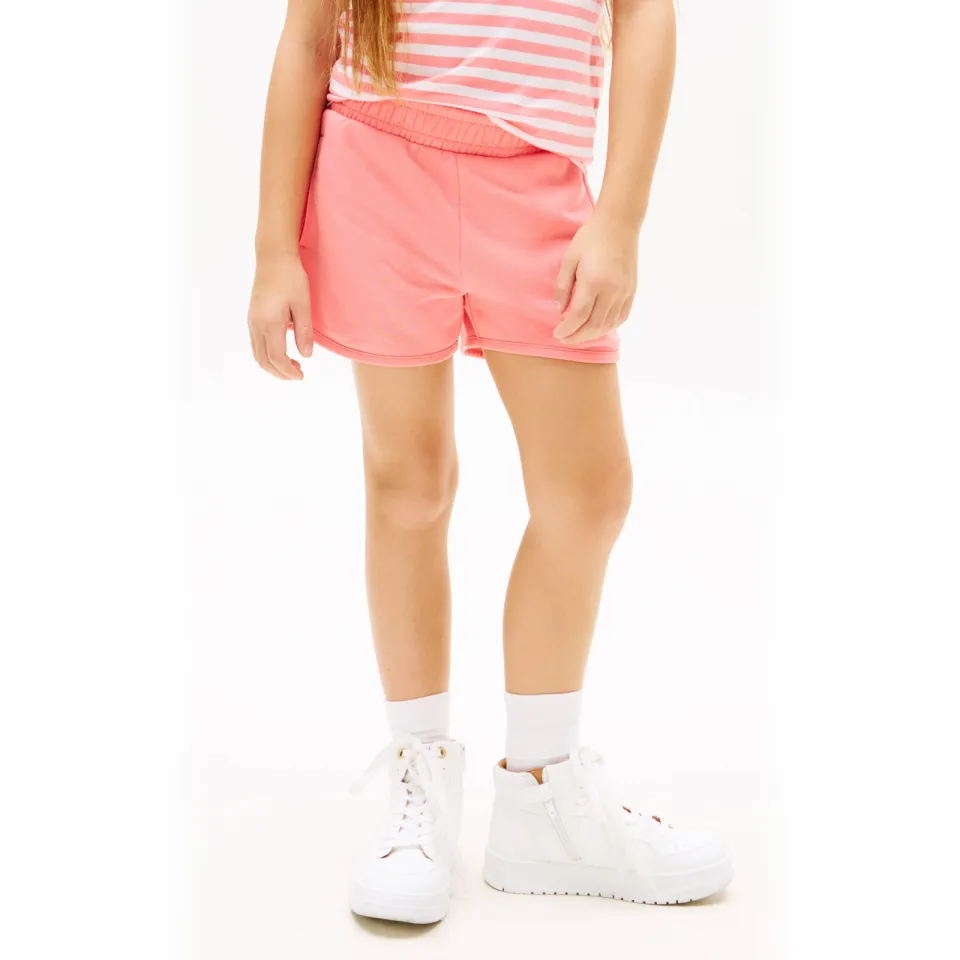 Tommy Hilfiger T-shirt + sweatshort roze/wit, foto 6