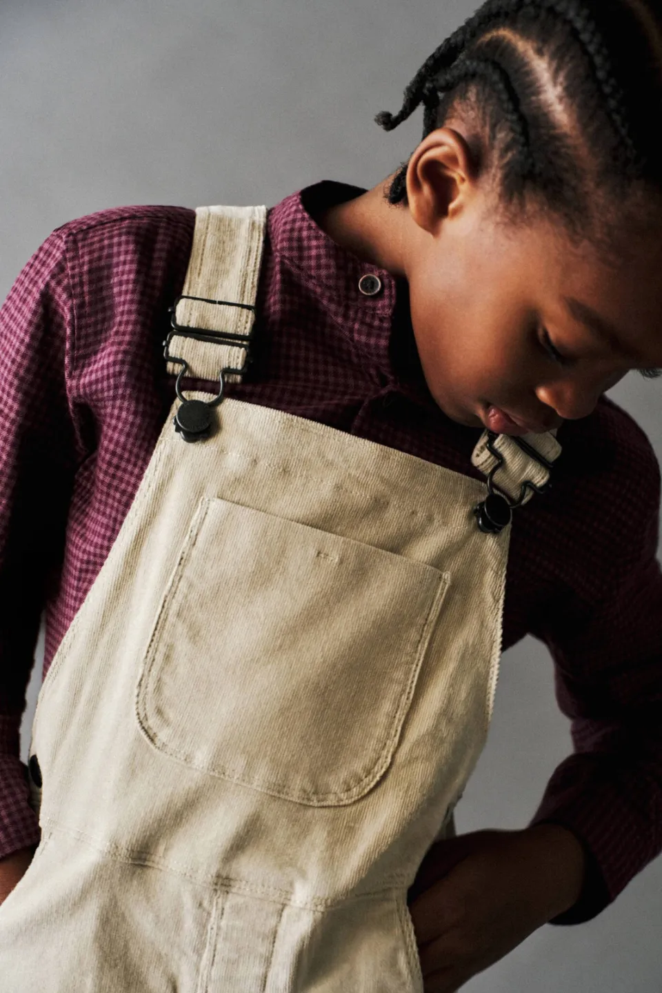 Mango Kids geruit casual overhemd - donkerrood