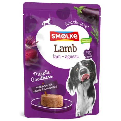 Smolke Smølke Purple Goodness lam nat hondenvoer 8 x 300 gr