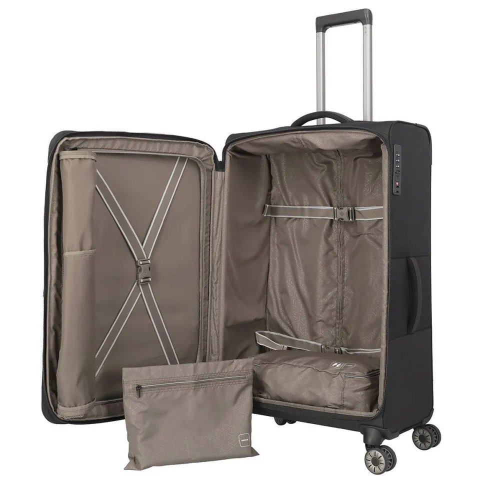 Travelite Crosslite 5.0 zachte reiskoffer zwart, foto 3