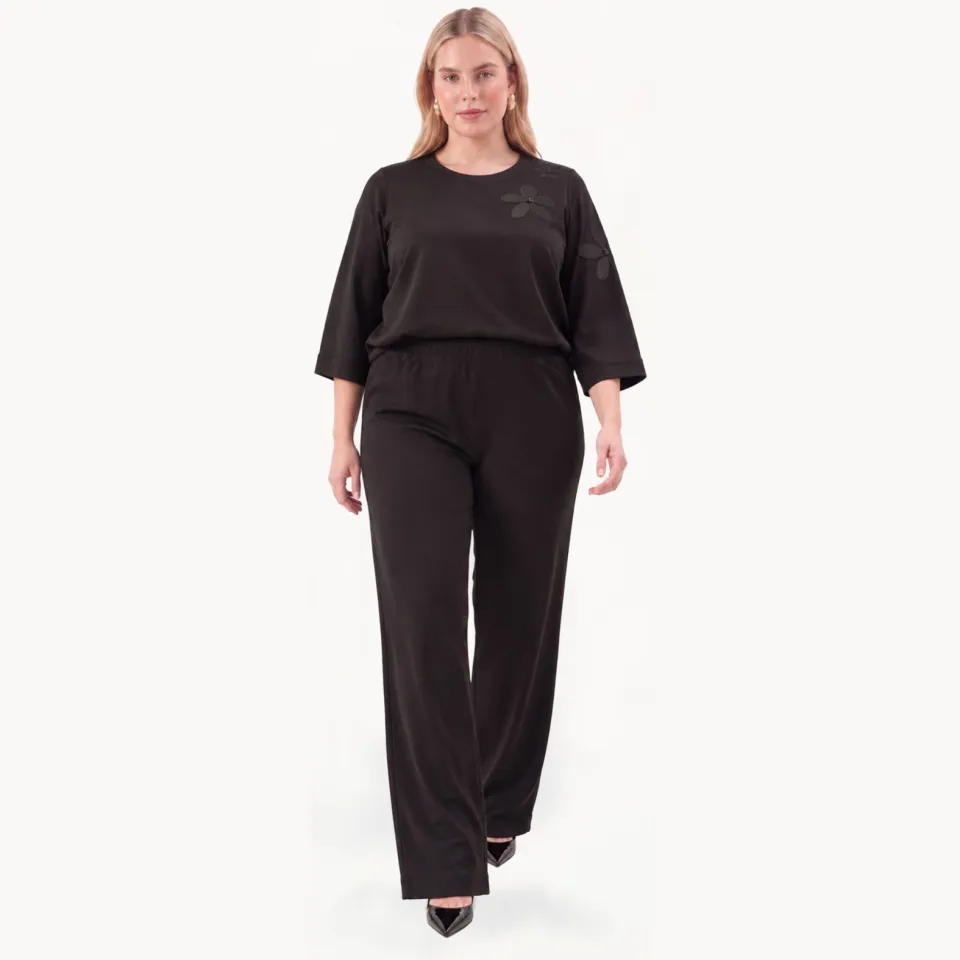 Yoek broek zwart