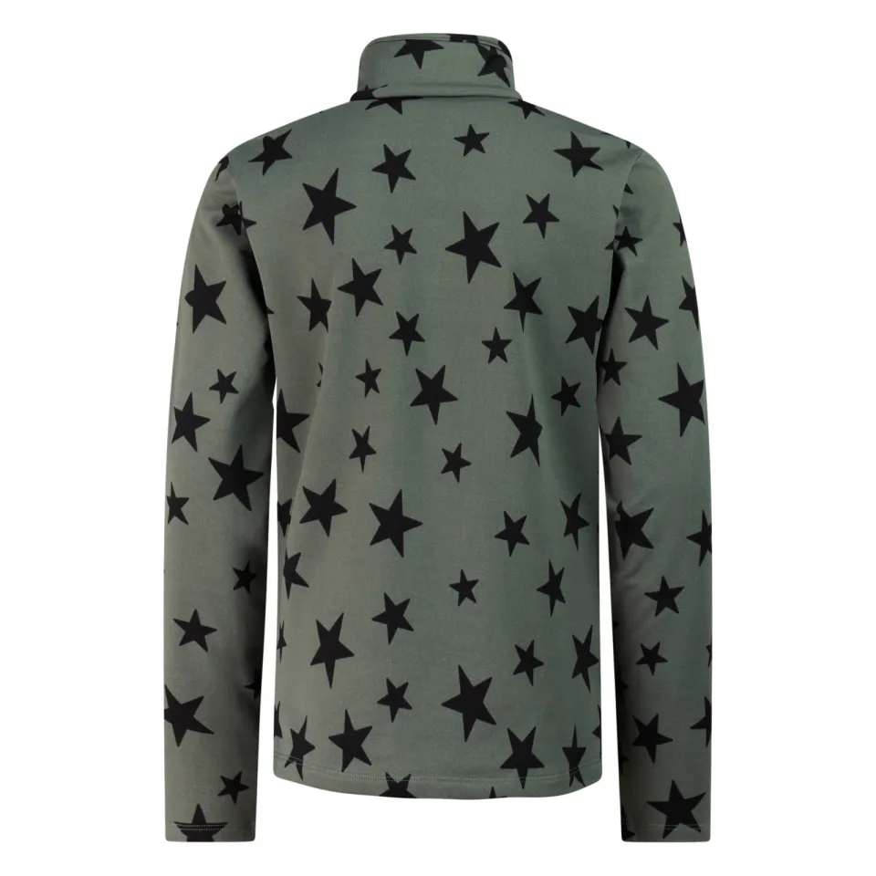 Protest PRTTopsy sweater met opstaande kraag en sterren - grijsgroen, foto 2