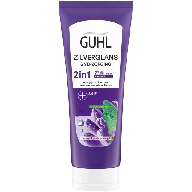 Guhl Zilverglans & Verzorging 2-in-1 masker & conditioner - 200 ml