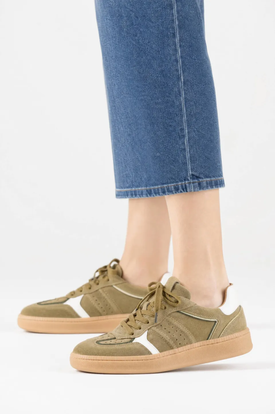 DWRS Label Mirabel sneakers olijfgroen, foto 5