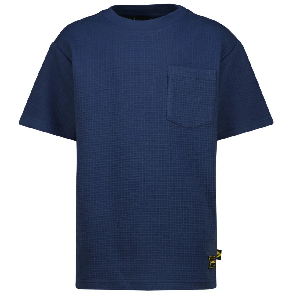 Vingino T-shirt donkerblauw effen