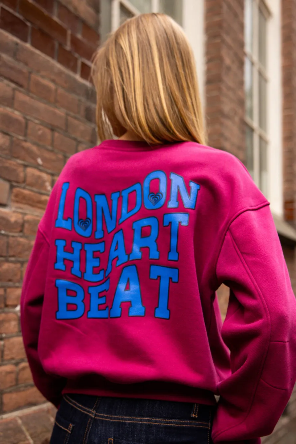 LOOXS 10sixteen rechtvallende sweater met backprint - donkerrood, foto 6