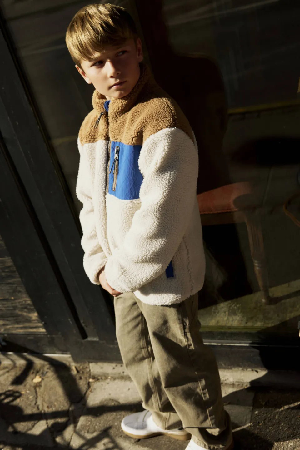 NAME IT KIDS teddy jas ecru, foto 5