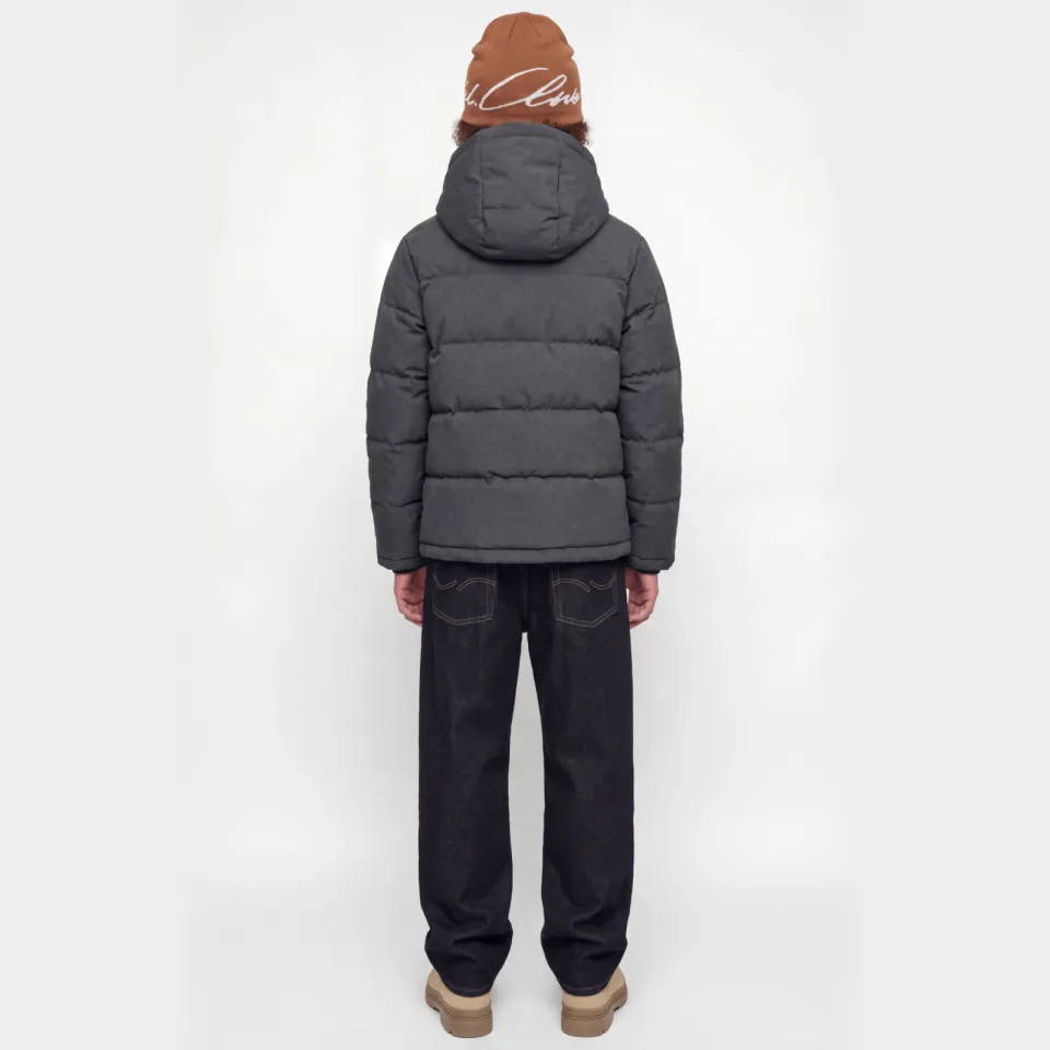 Jack & Jones Junior gewatteerde winterjas antraciet, foto 4