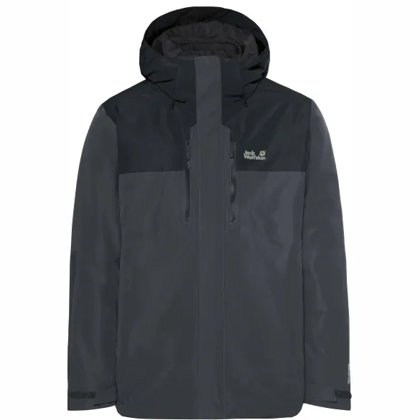 Jack Wolfskin Jasper Pro 3in1 Jacket - 3-in-1-jas, grijs