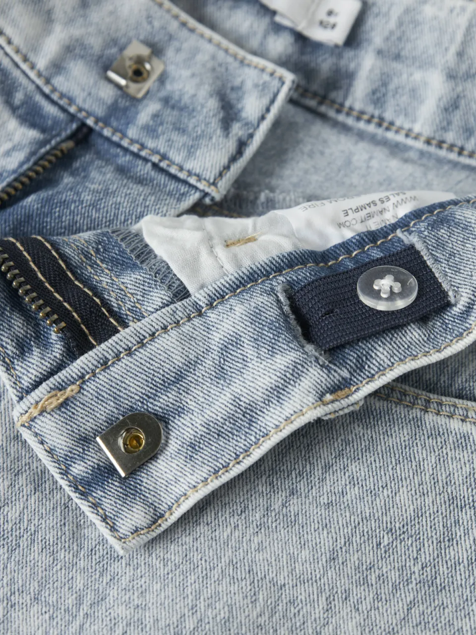 NAME IT NKFROSE denim mom short lichtblauw, foto 5