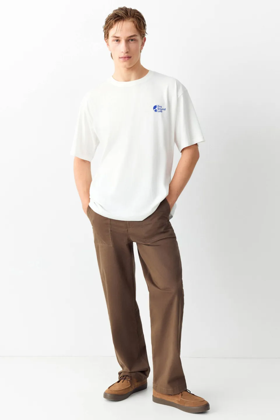Mango T-shirt wit met logoprint, foto 4