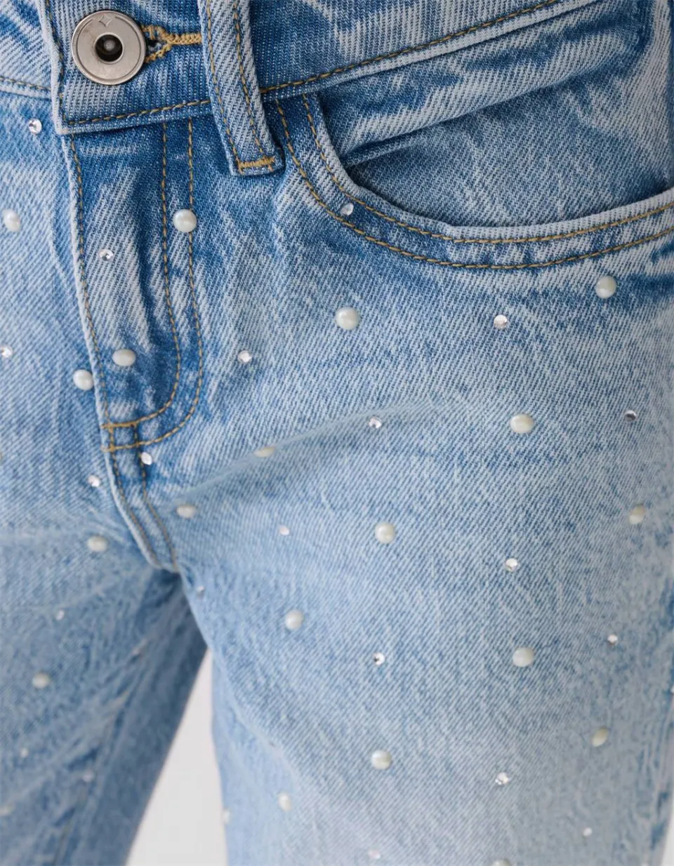 Shoeby wide leg jeans - light blue denim, foto 5