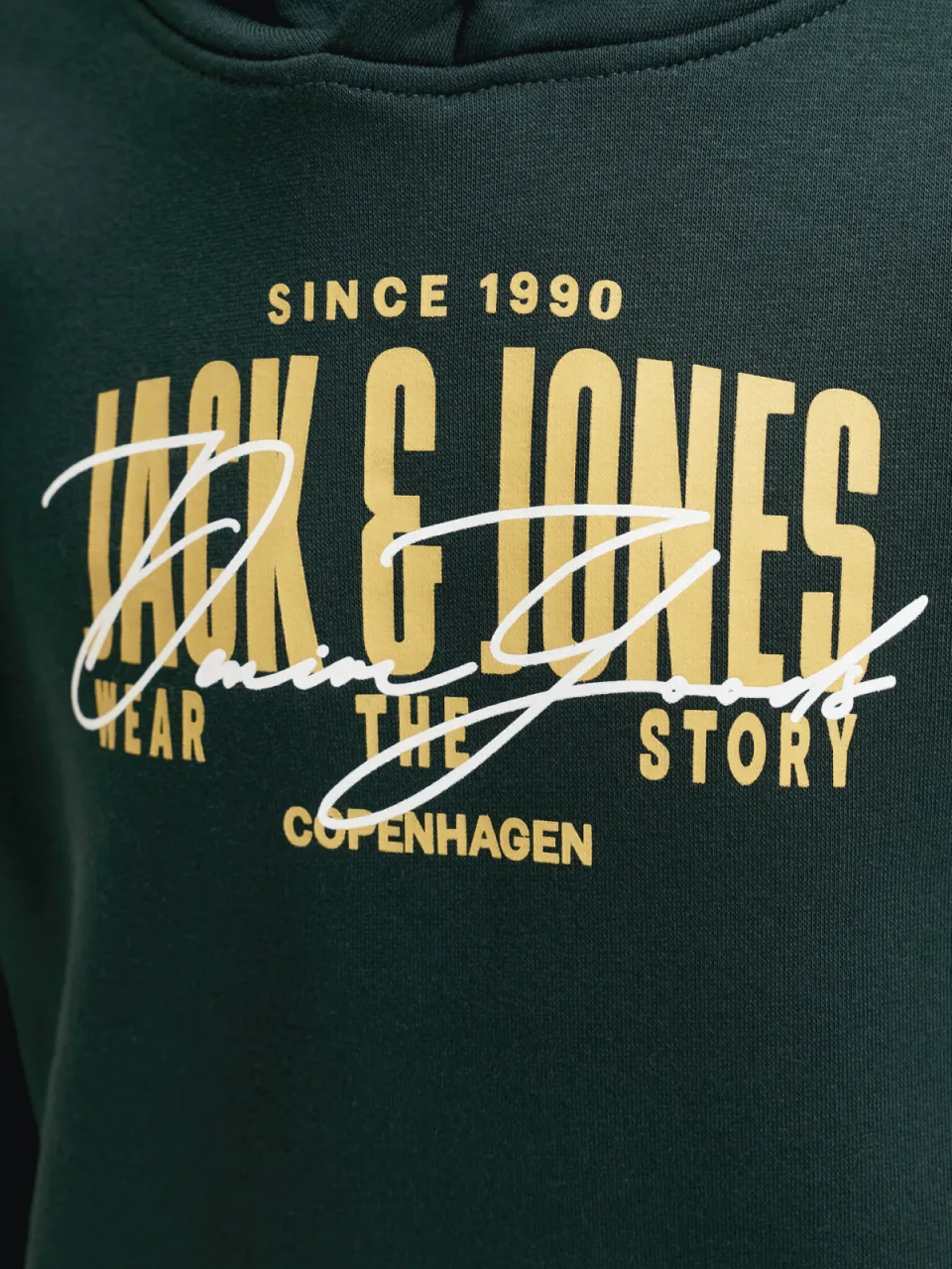 Jack & Jones JUNIOR hoodie met logo - donkergroen, foto 7