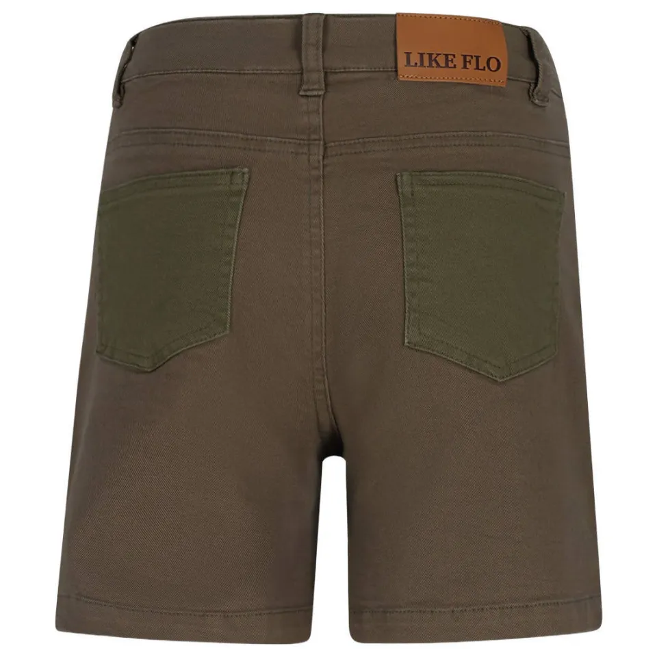 Like Flo casual korte broek armygroen armygroen/donkergroen, foto 3