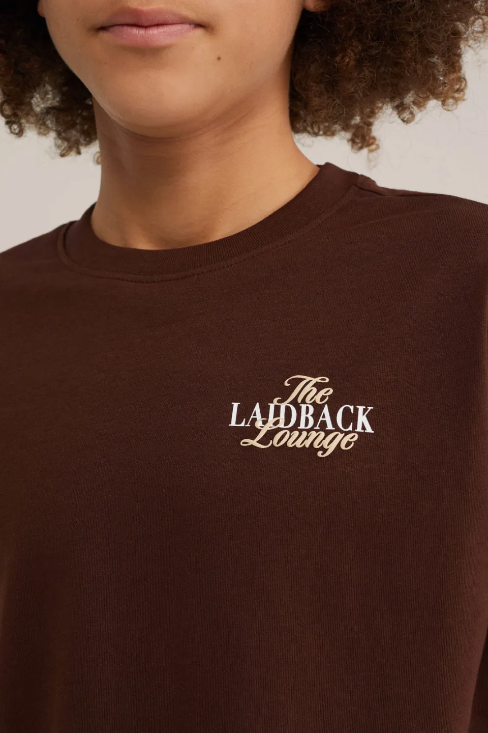 WE Fashion T-shirt met backprint donkerbruin, foto 6