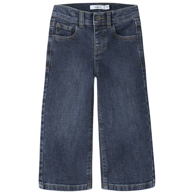 NAME IT MINI NMFROSE wide leg jeans - donkerblauw
