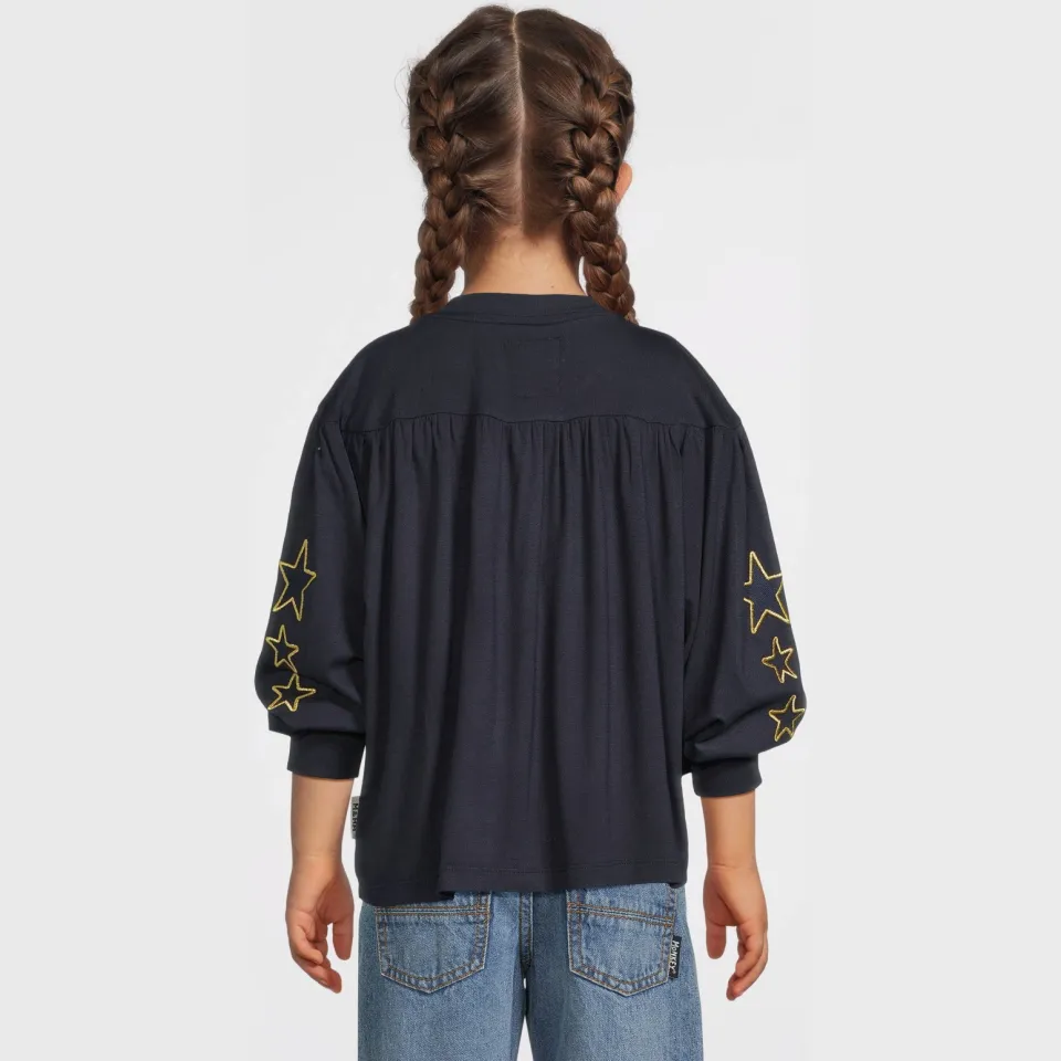 Me & My Monkey top met sterren donkerblauw, foto 5