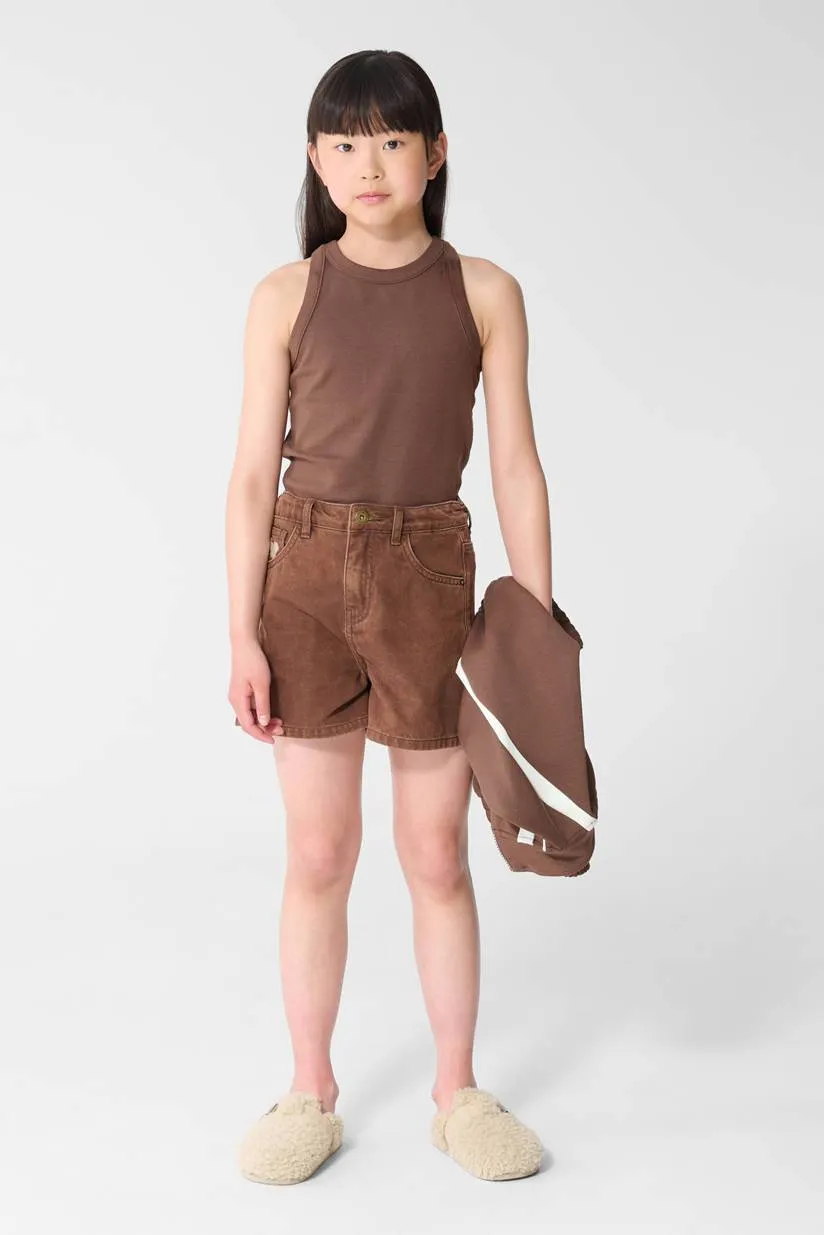 Shoeby mouwloze top bruin, foto 4