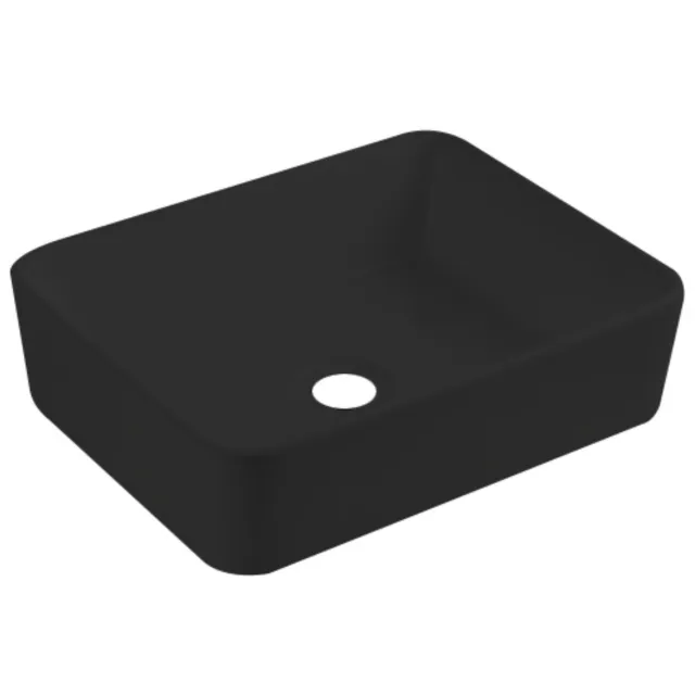 Best Design Wastafel Best Design Roveto Opbouw 48x37x13cm Keramiek Mat Zwart