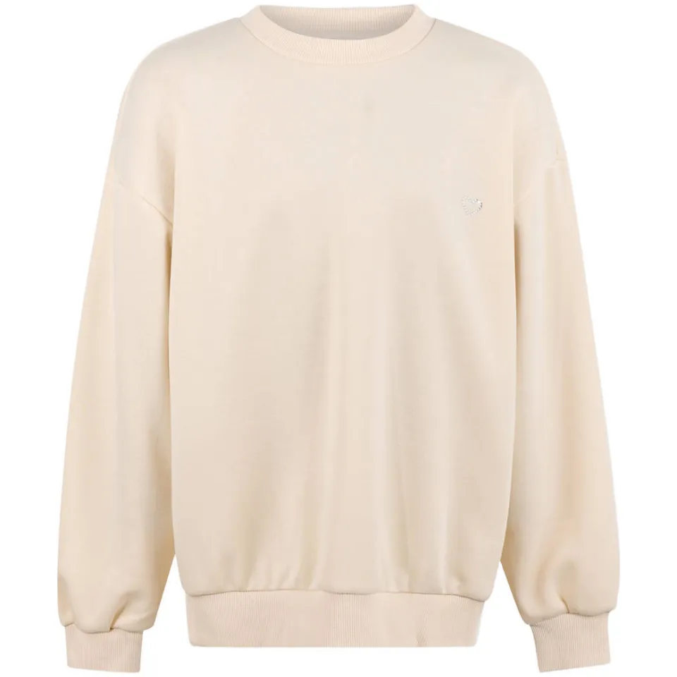 Shoeby sweater met glitters en backprint - ecru, foto 3