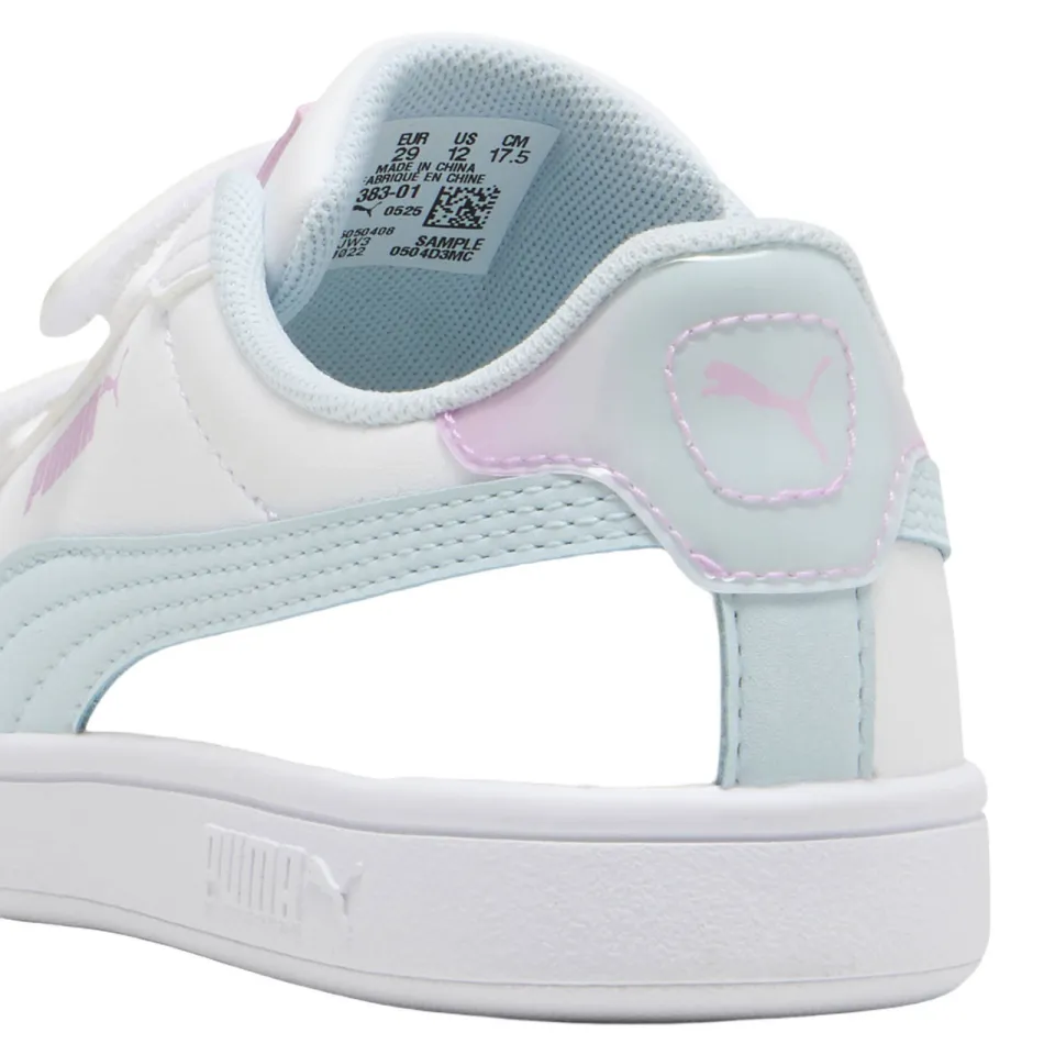 Puma Smash 3.0 sneakers - wit/lichtblauw, foto 6