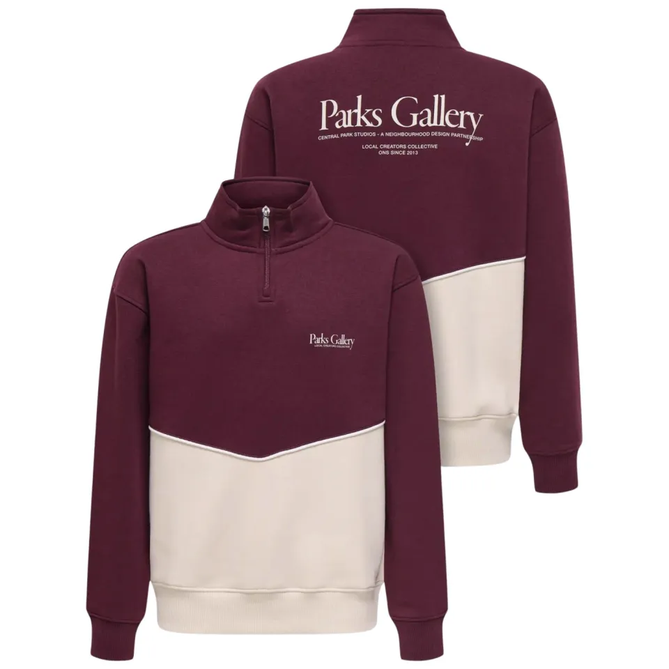 Only & Sons JUNIOR sweater - donkerrood, foto 2