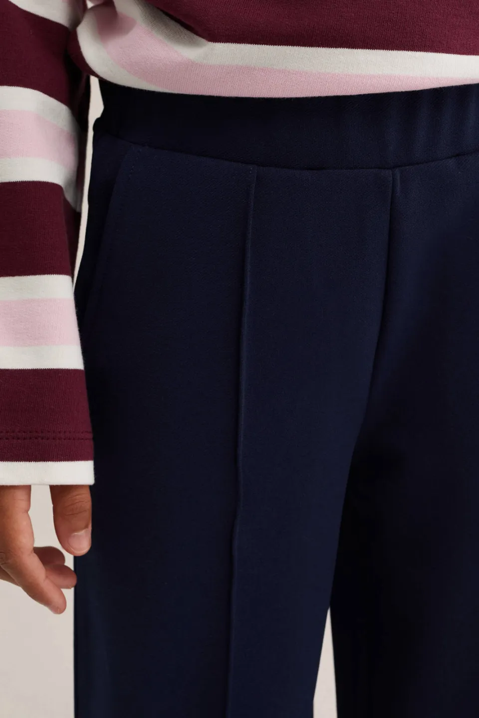 WE Fashion loose casual broek donkerblauw, foto 4
