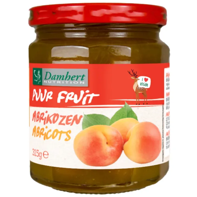 Damhert Puur Fruit Confituur Abrikozen 315 gr