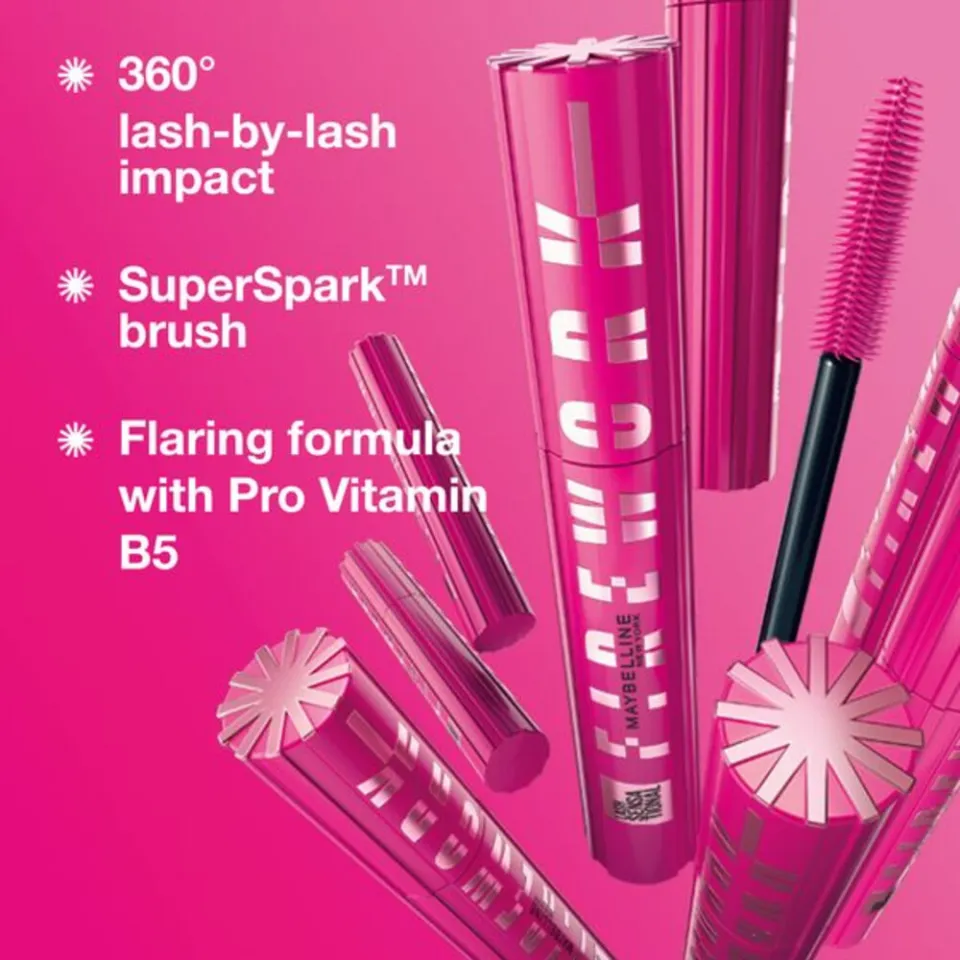 Maybelline New York Lash Sensational Firework mascara waterproof zwart, foto 2