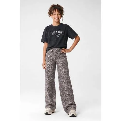 Cars straight jeans high waist bruin, foto 2