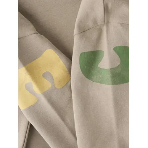 NAME IT MINI sweater met tekst - beige Jongens Katoen Ronde hals Printopdruk, foto 3