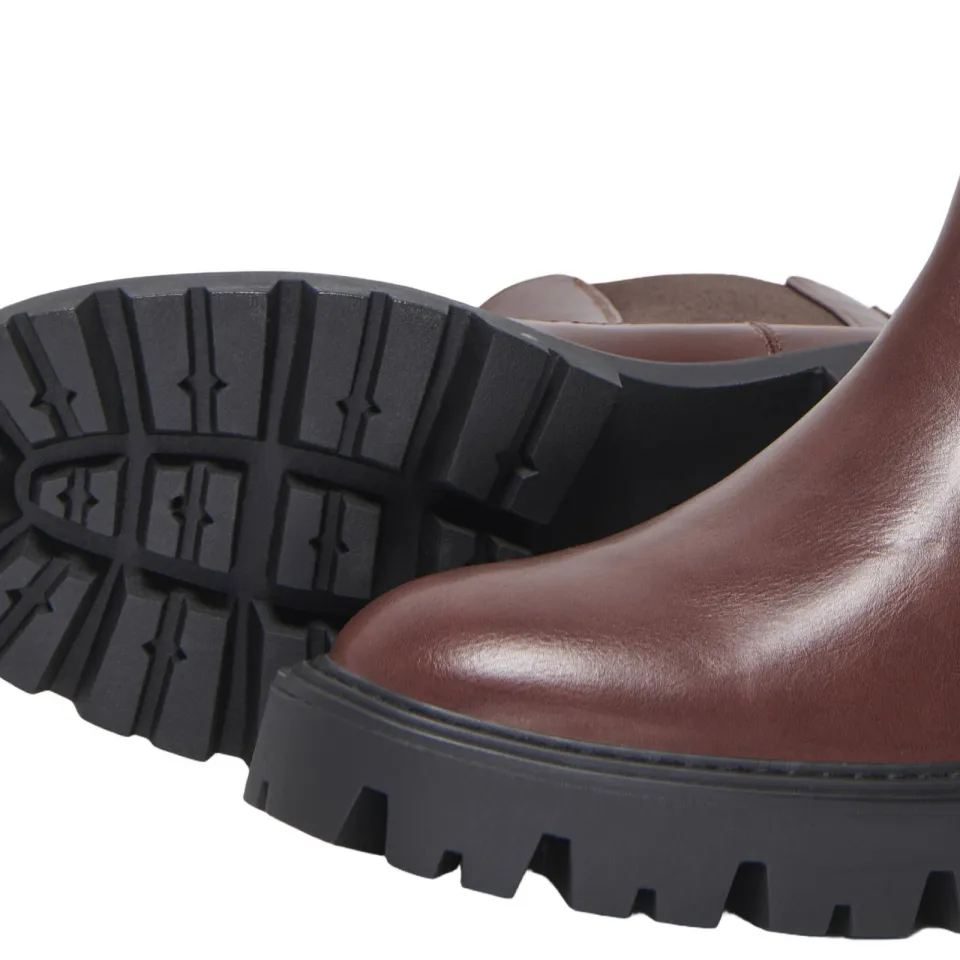 Only ONLBETTY chunky imitatieleren chelsea boots - bruin, foto 5