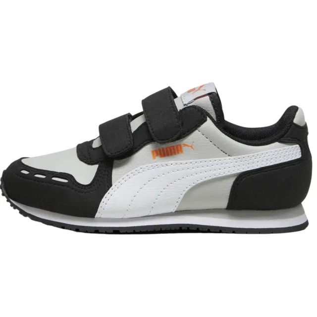 Puma Cabana Racer SL 20 imitatieleren sneakers - lichtgrijs/wit/zwart, foto 2