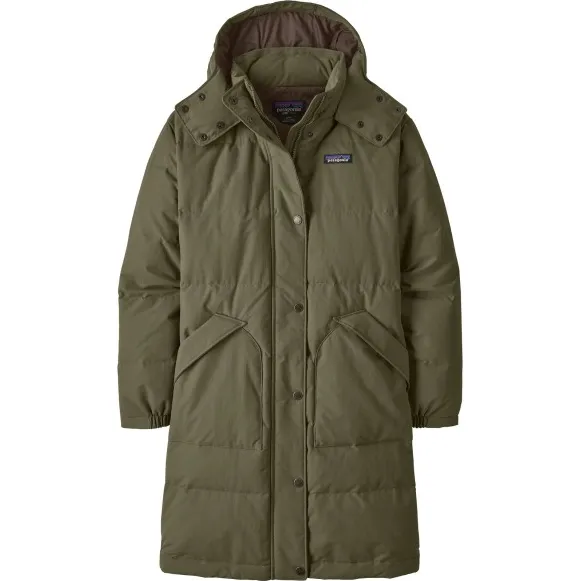 Patagonia Downdrift Parka lange jas olijfgroen