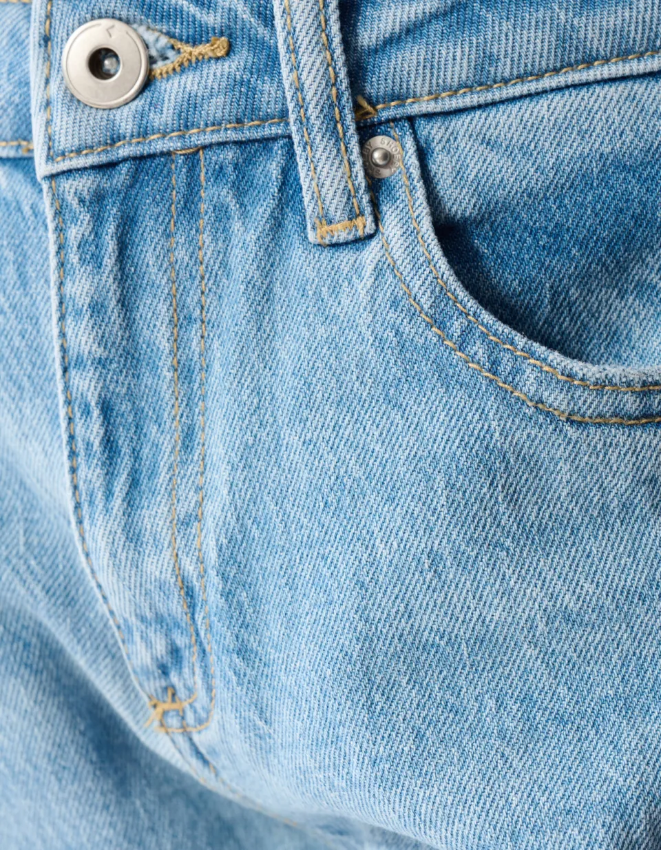 Shoeby straight regular waist regular fit jeans light blue denim, foto 7