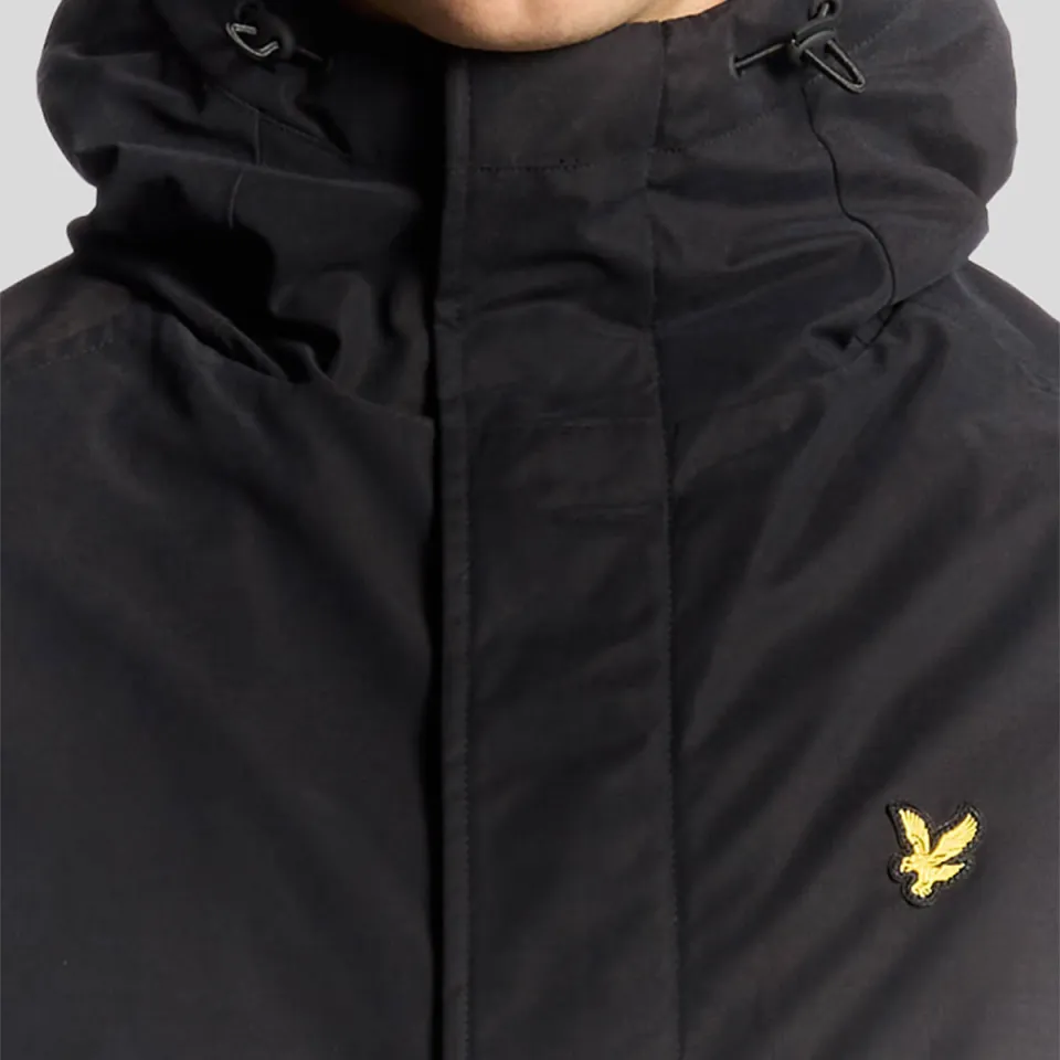 Lyle & Scott Membrane parka jas zwart, foto 8