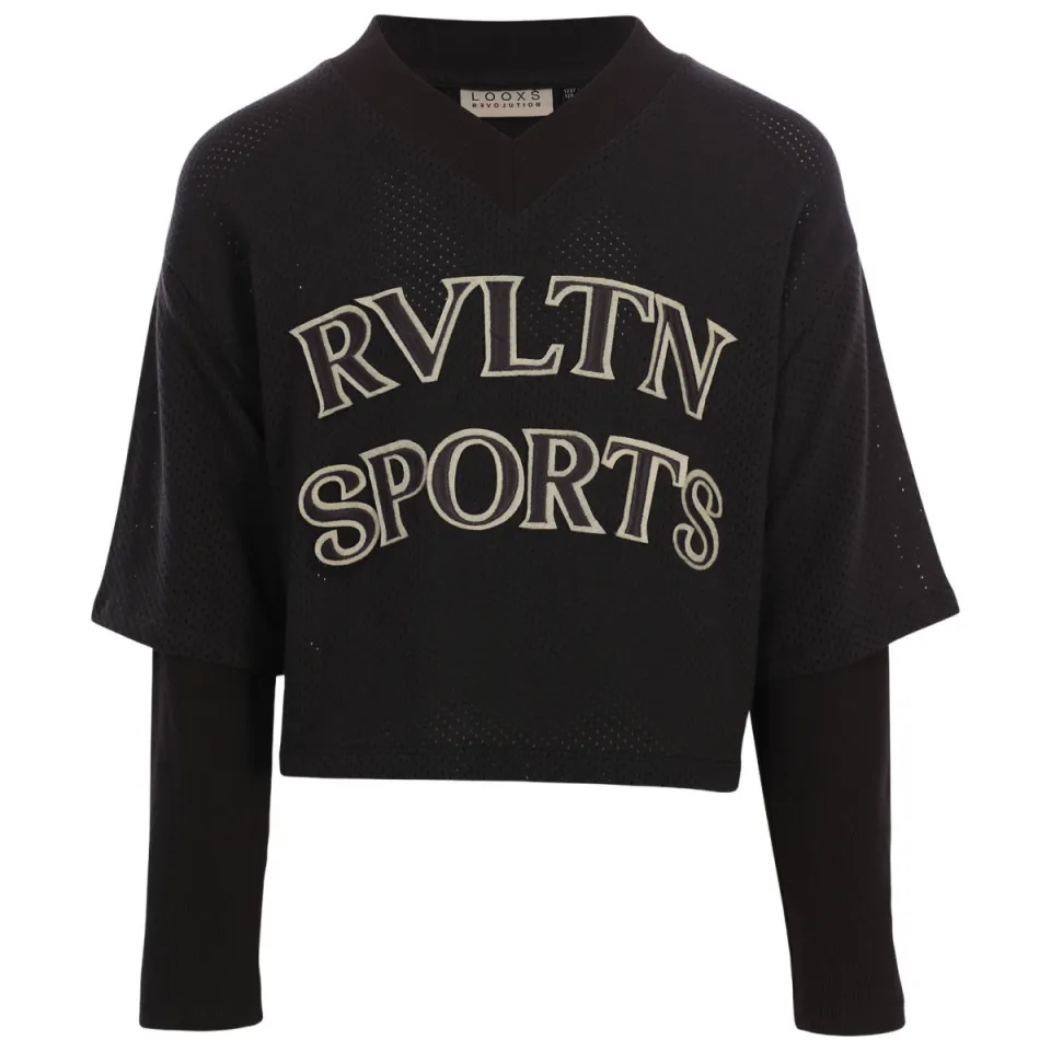LOOXS 10sixteen longsleeve met tekst antraciet, foto 2