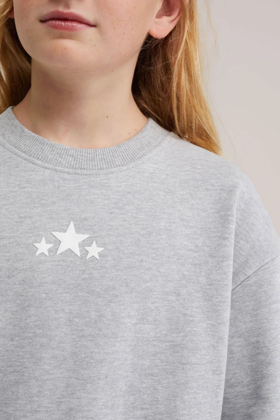 WE Fashion sweater met sterren - grijs, foto 5
