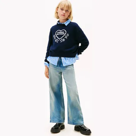 Tommy Hilfiger sweater donkerblauw marineblauw, foto 3