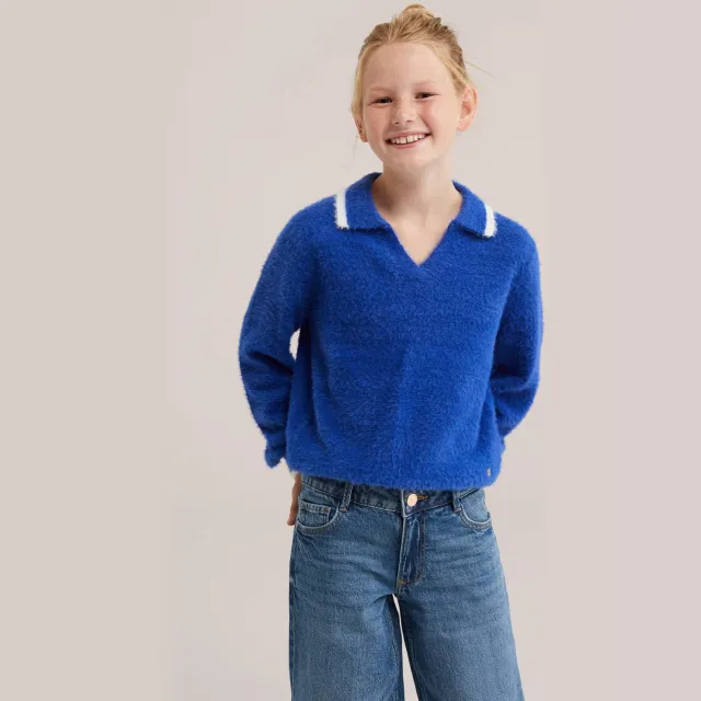 WE Fashion gebreide trui - blauw