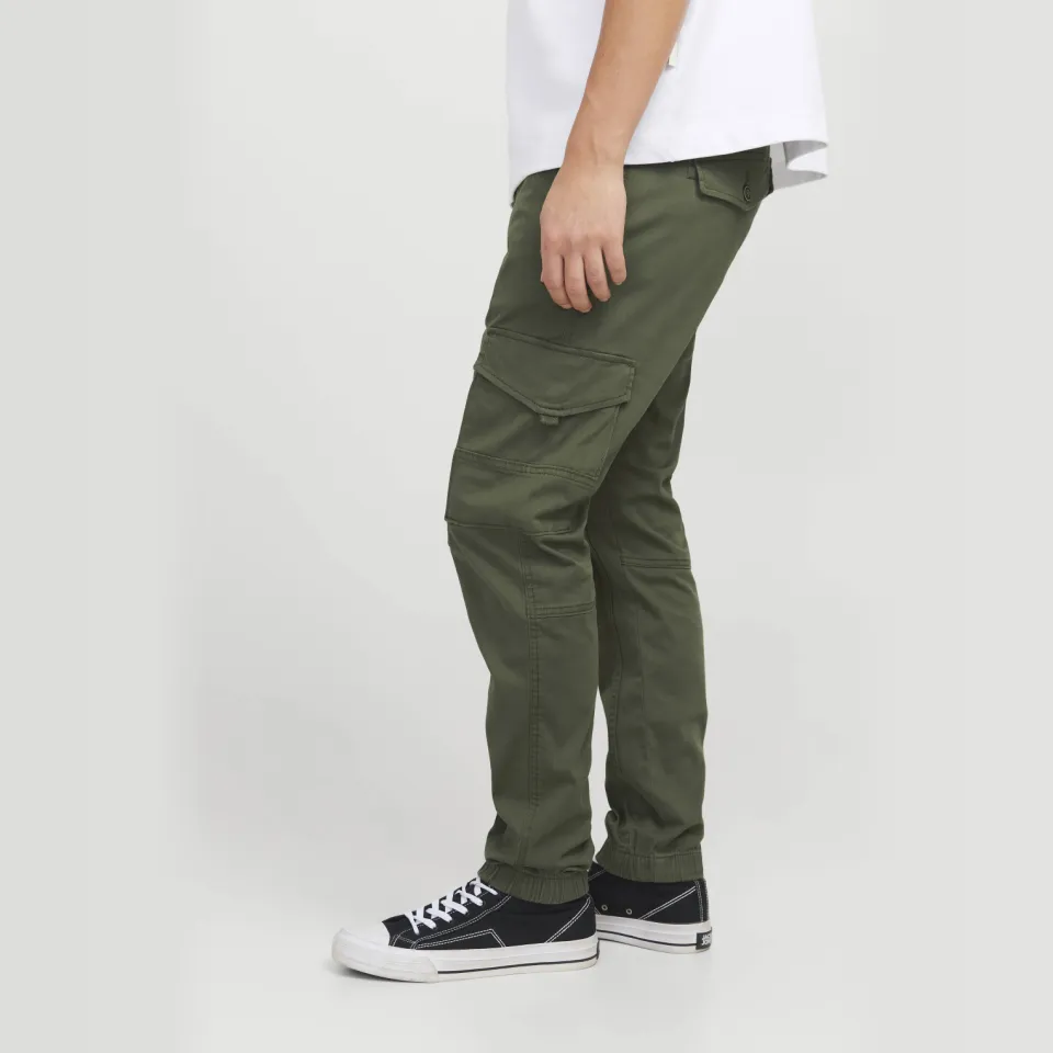 Jack & Jones JJIPAUL cargobroek olijfgroen, foto 4
