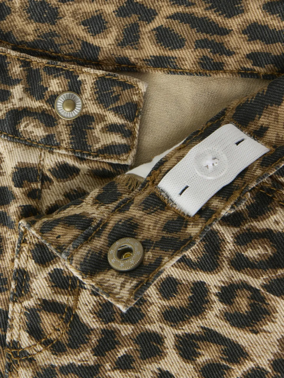 NAME IT MINI mom broek panterprint lichtbruin lichtbruin/bruin, foto 5