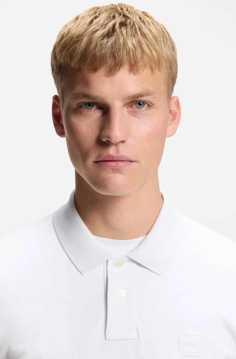 Boss slim fit polo PASSENGER white, foto 4