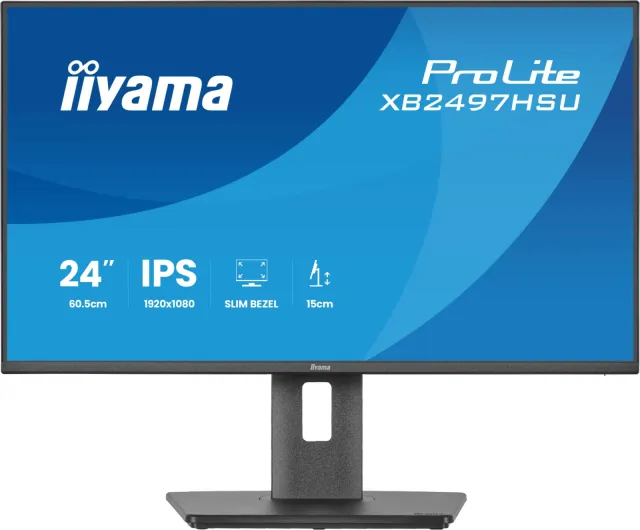 Iiyama ProLite XB2497HSU-B1 monitor zwart