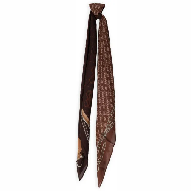 Guess Lindsey Printed Kefiah sjaal bruin