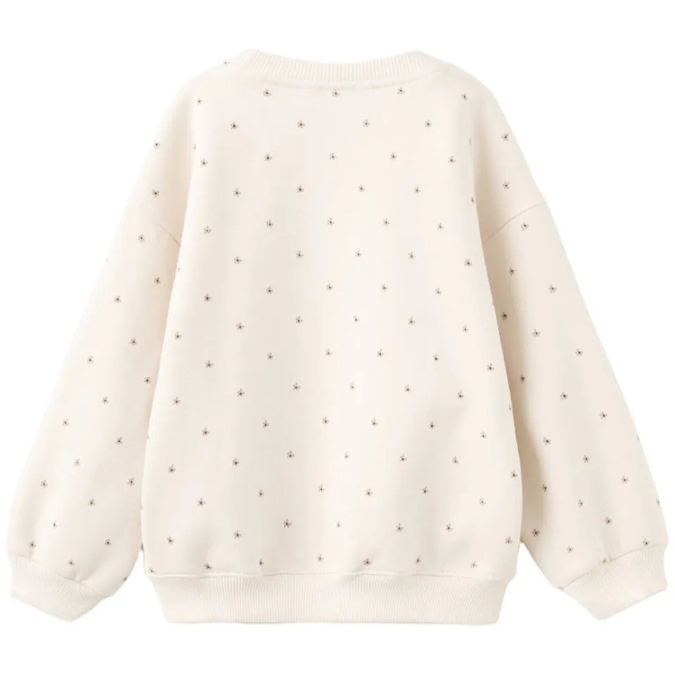 Mango Kids gebloemde sweater - ecru, foto 2