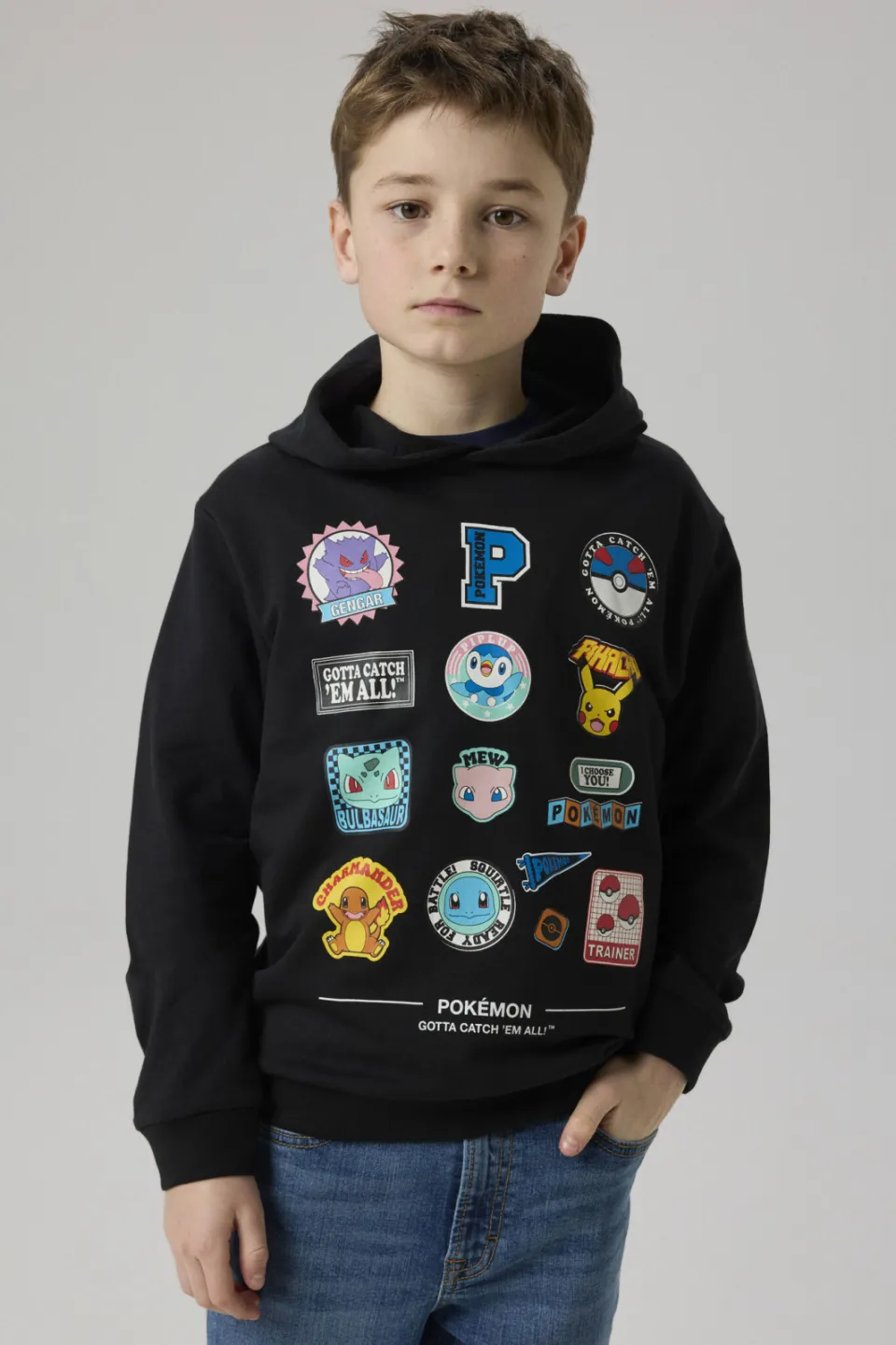 NAME IT KIDS Pokemon hoodie zwart